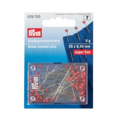 Prym Super Fine Glass-Headed Pins | 100 Pack