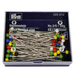 Prym Large Glass-Headed Pins, 30g Pack