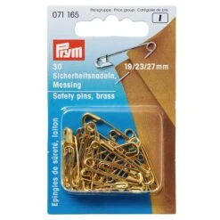 Prym Gold Safety Pins Assorted Sizes | Pack Of 30