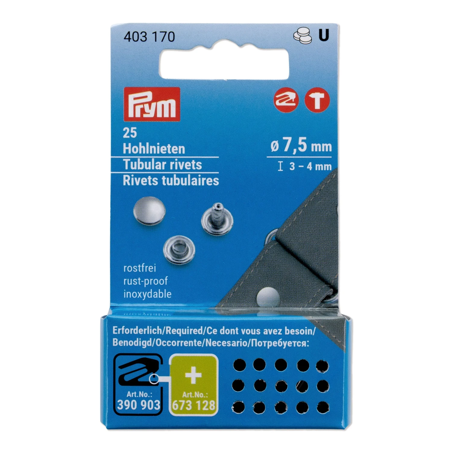 Prym Vario Creative Tubular Rivet Sets 6 Prym Vario Creative Tubular Rivet Sets - Image 6
