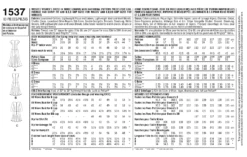 Simplicity Pattern 1537 Misses' And Plus Size Dress In 3 Lengths -Jaycotts Shop 1537 env back