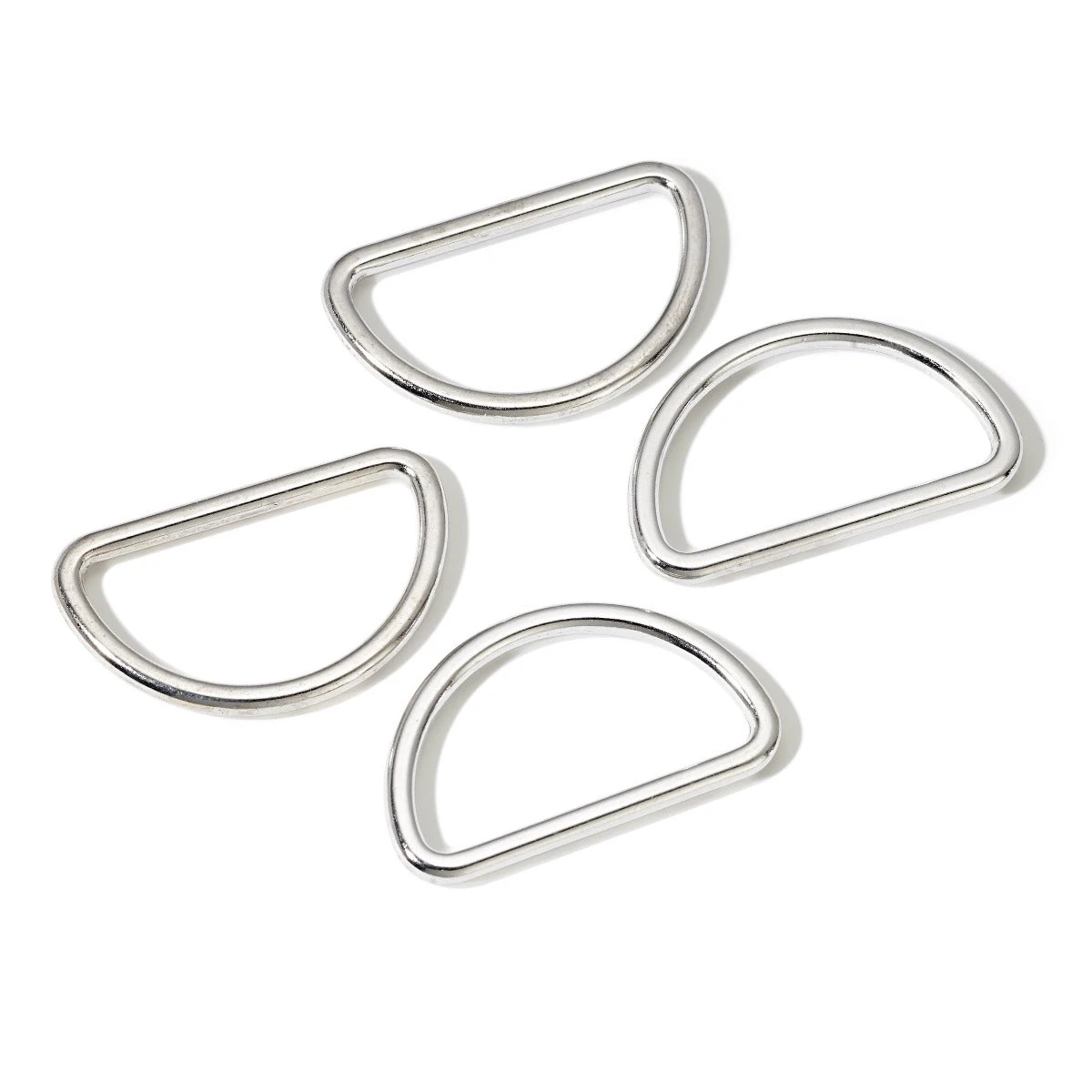 Prym Metal D Rings In Silver Colour 2 Prym Metal D Rings In Silver Colour - Image 2