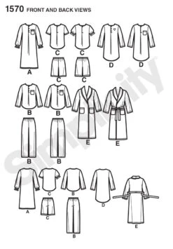 Simplicity Pattern 1570 Child's, Girls' And Boys' Pants, Shorts, 10 Simplicity Pattern 1570 Child's, Girls' And Boys' Pants, Shorts, -Jaycotts Shop 1570 FBV