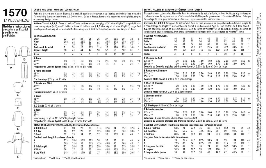 Simplicity Pattern 1570 Child's, Girls' And Boys' Pants, Shorts, 6 Simplicity Pattern 1570 Child's, Girls' And Boys' Pants, Shorts, - Image 6