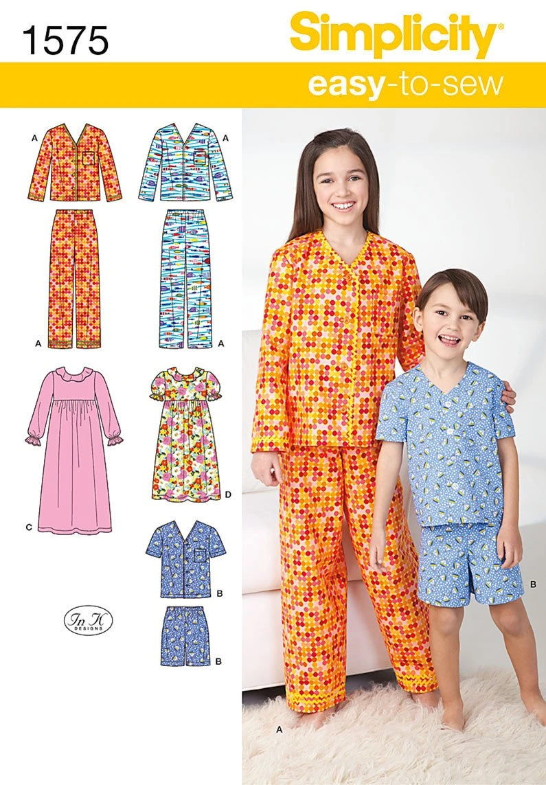 Simplicity Pattern 1575 Child's, Girls' And Boys' Lounge-gown 2 Simplicity Pattern 1575 Child's, Girls' And Boys' Lounge-gown - Image 2