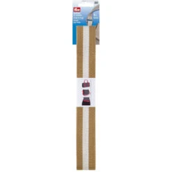 Prym Wide Strapping Webbing For Bags - Beige And White