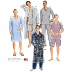Simplicity Pattern 1021 Men's Classic Pyjamas And Robe
