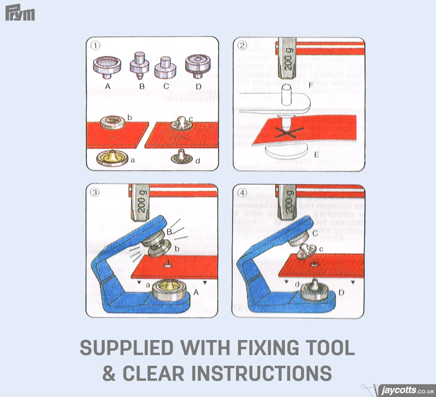 Prym Metal Eyelets, Black 4mm Size 4 Prym Metal Eyelets, Black 4mm Size - Image 4