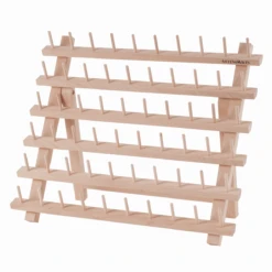 Beech Wood 60 Spool Storage Stand
