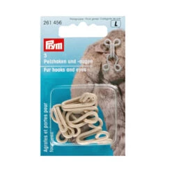 Prym SET OF 3 Fur Hooks And Eyes (Faux Fur) -Jaycotts Shop 261456