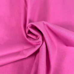 Premium Organic Cotton Solid Fabric, Bright Pink