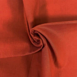 Premium Organic Cotton Solid Fabric, Rust
