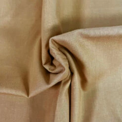 Premium Organic Cotton Solid Fabric, Light Brown