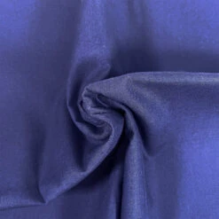 Premium Organic Cotton Solid Fabric, Navy