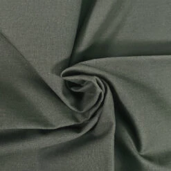 Premium Organic Cotton Solid Fabric, Charcoal