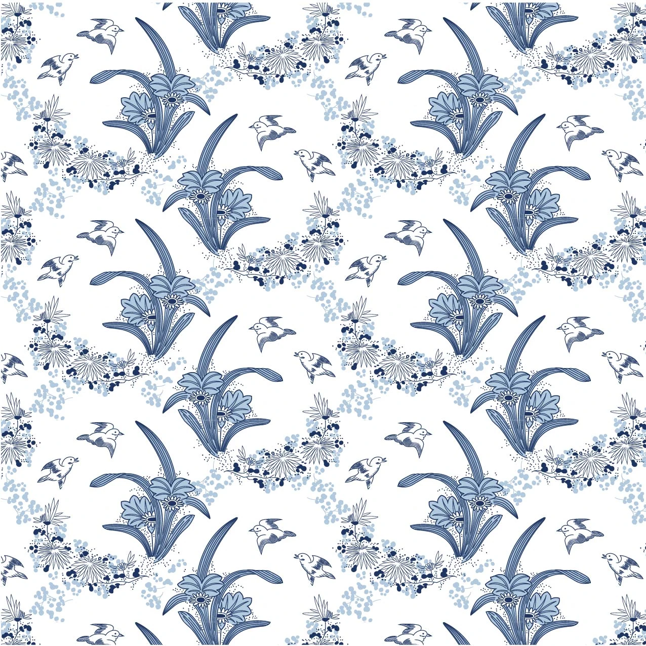 Crafts Of Tranquility Organic Cotton Fabric, Edo Garden 1 Crafts Of Tranquility Organic Cotton Fabric, Edo Garden