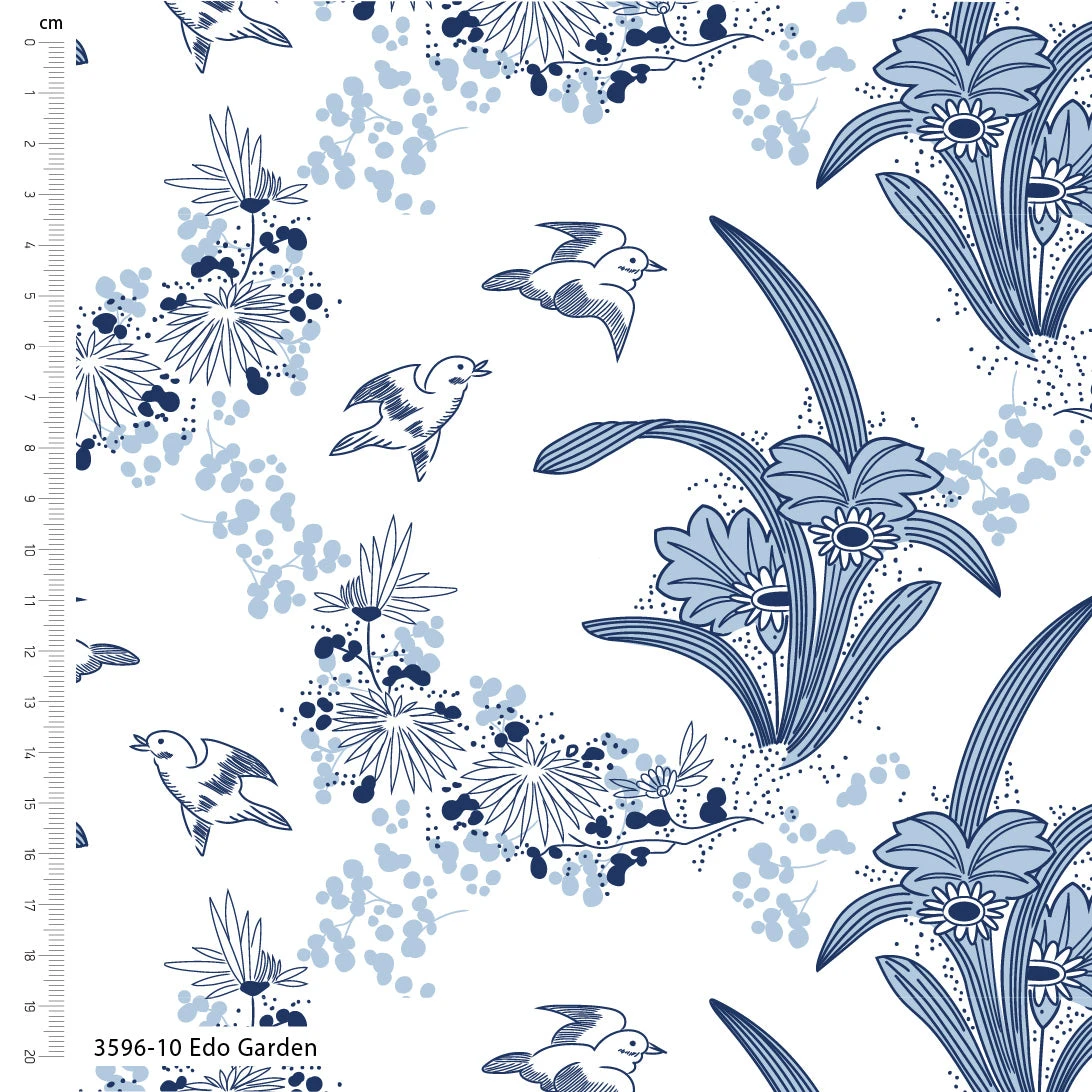 Crafts Of Tranquility Organic Cotton Fabric, Edo Garden 2 Crafts Of Tranquility Organic Cotton Fabric, Edo Garden - Image 2