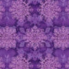 Elephant Festival Organic Cotton Fabric, Mandala Purple