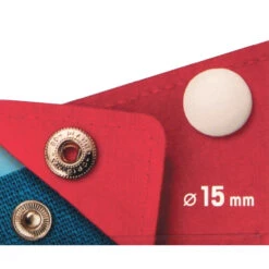 Prym 390306 Pack Of 10 White Press Fasteners 15mm Medium -Jaycotts Shop 390306