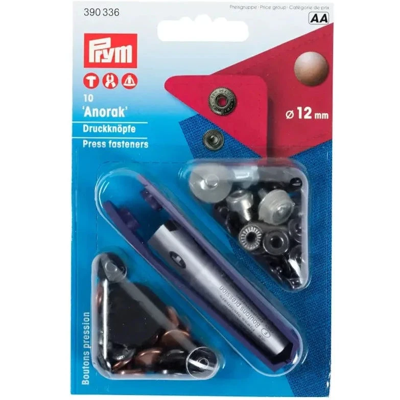 Prym 390336 Pk Of 10 Antique Copper Press Fasteners 12mm Medium 1 Prym 390336 Pk Of 10 Antique Copper Press Fasteners 12mm Medium