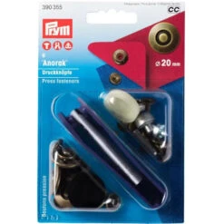 Prym 390355 Pk Of 6 Antique Brass Fasteners 20mm Medium
