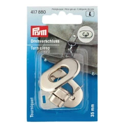 Prym Silver Turn Clasps For Bags And Rucksacks