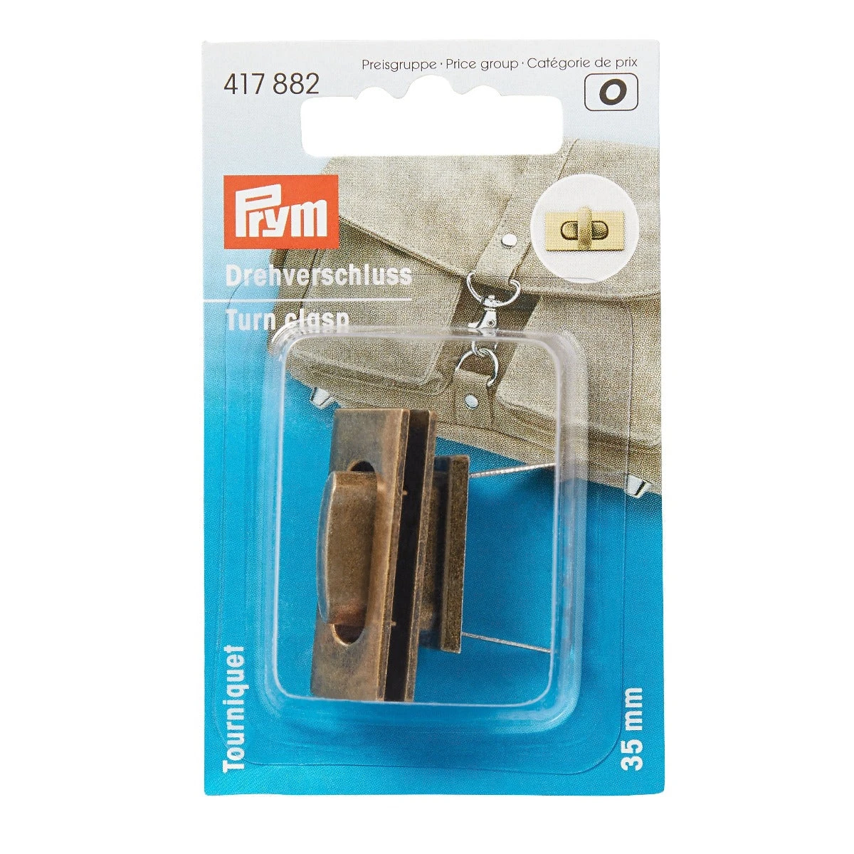 Prym Antique Style Turn Clasp For Bags 1 Prym Antique Style Turn Clasp For Bags