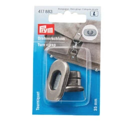 Prym Antique Silver Turn Clasp For Bags