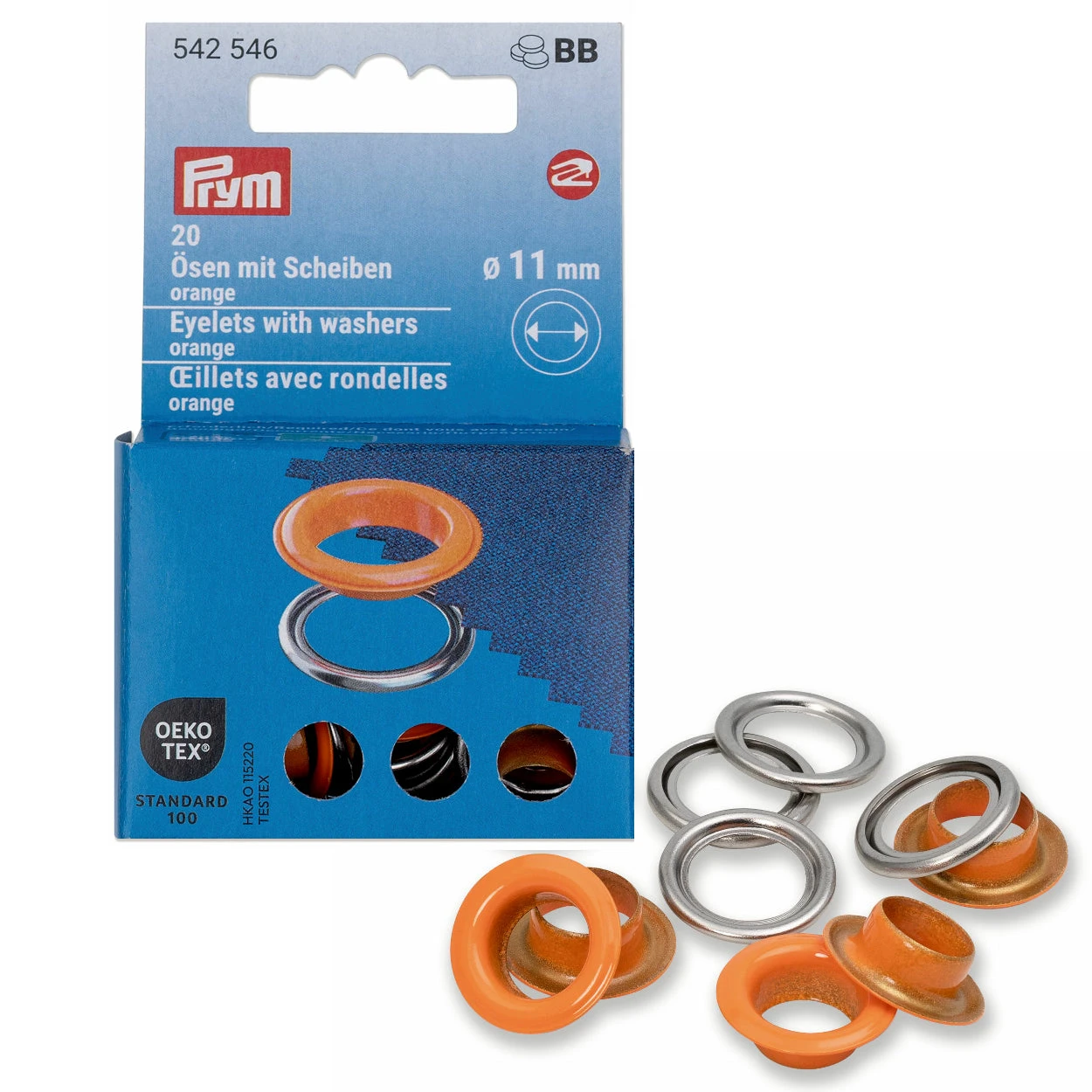 Prym Colour Eyelets 11mm | Packs Of 20 7 Prym Colour Eyelets 11mm | Packs Of 20 - Image 7