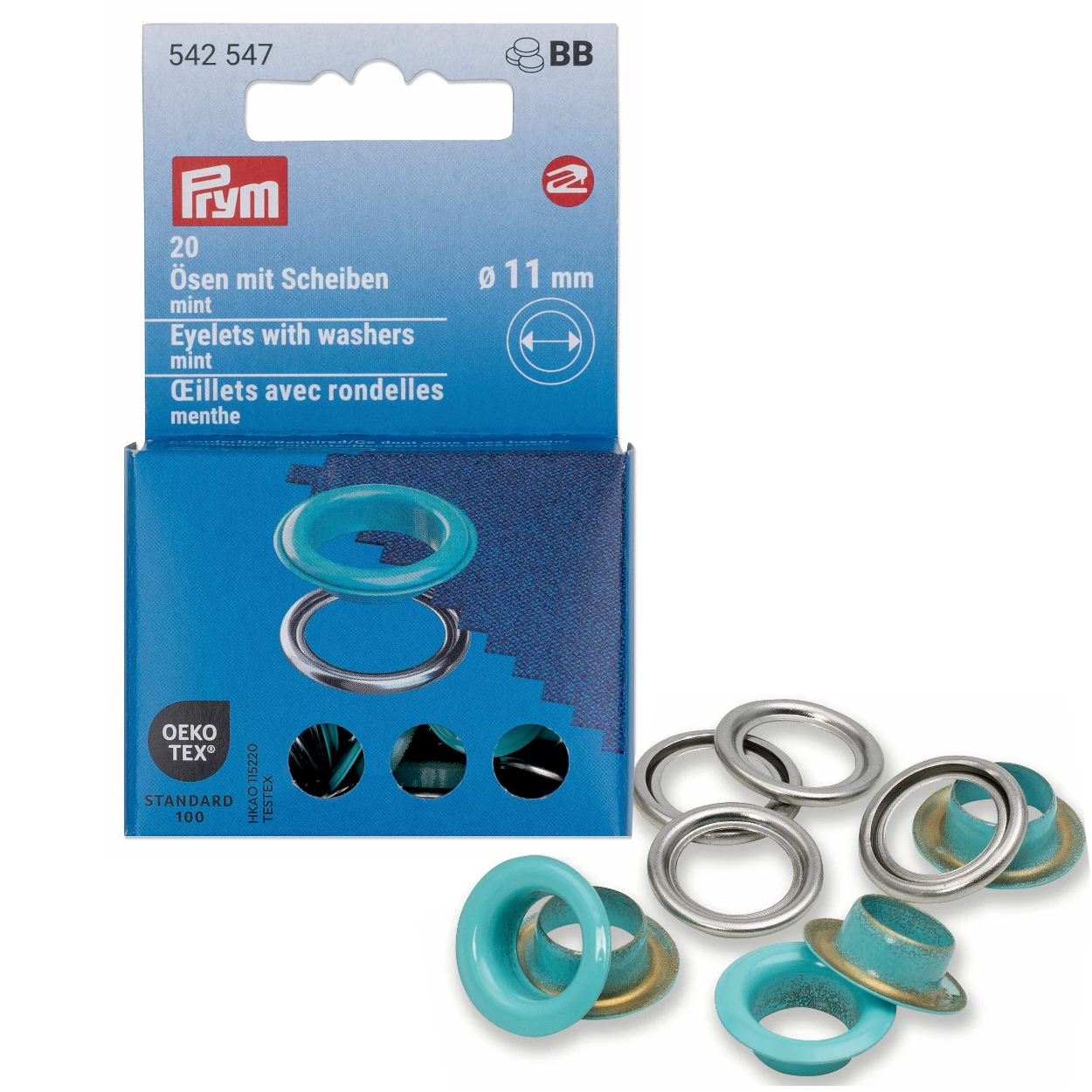 Prym Colour Eyelets 11mm | Packs Of 20 8 Prym Colour Eyelets 11mm | Packs Of 20 - Image 8