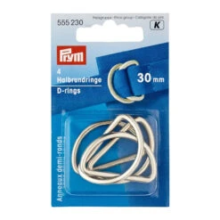 Prym Metal D Rings In Silver Colour 7 Prym Metal D Rings In Silver Colour -Jaycotts Shop 555230