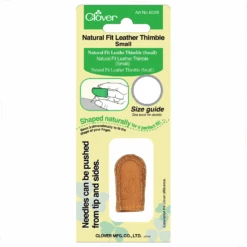 Clover Natural Fit Leather Thimble -Jaycotts Shop 6028 1