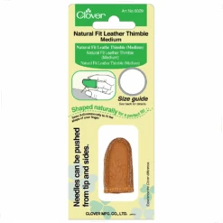 Clover Natural Fit Leather Thimble -Jaycotts Shop 6029