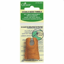 Clover Double Sided Leather Thimble