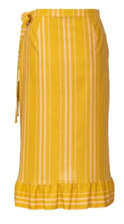 Burda 6200 Wrap Skirt With Waistband And Tie Sewing Pattern -Jaycotts Shop 6200 B Still 002