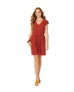 Burda 6221 Sleeveless Dress With V-Neck Sewing Pattern