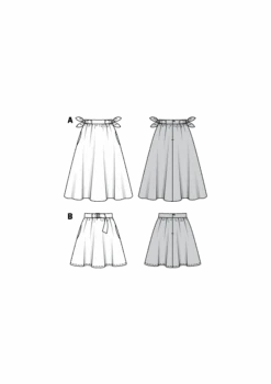 Burda 6319 Bell Shaped Skirt Sewing Pattern -Jaycotts Shop 6319 M