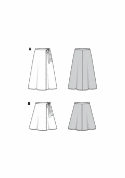 Burda 6340 Misses' Wrap Skirt Sewing Pattern -Jaycotts Shop 6340 M