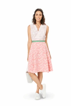 Burda 6342 Side Pleat Skirt Sewing Pattern