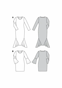 Burda 6364 Siren Dresses Sewing Pattern -Jaycotts Shop 6364 M