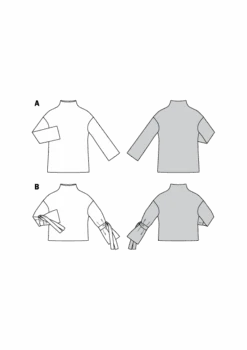 Burda 6366 Women's Easy Tops Sewing Pattern -Jaycotts Shop 6366 M