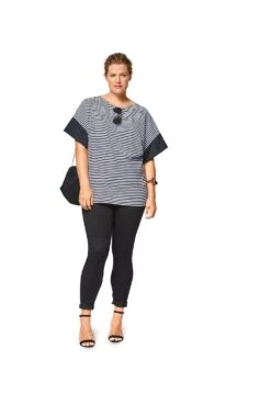 Burda 6445 Women's Simple Tops Sewing Pattern