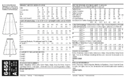 New Look NL6456 Misses' Easy Wrap Skirts In Four Lengths -Jaycotts Shop 6456 env back