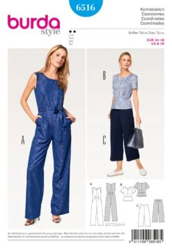 Burda 6516 Misses' Coordinates Sewing Pattern