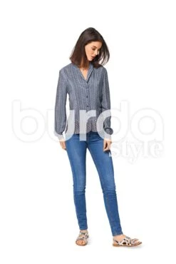 Burda 6533 Misses' Blouse Sewing Pattern 10 Burda 6533 Misses' Blouse Sewing Pattern -Jaycotts Shop 6533 C 062