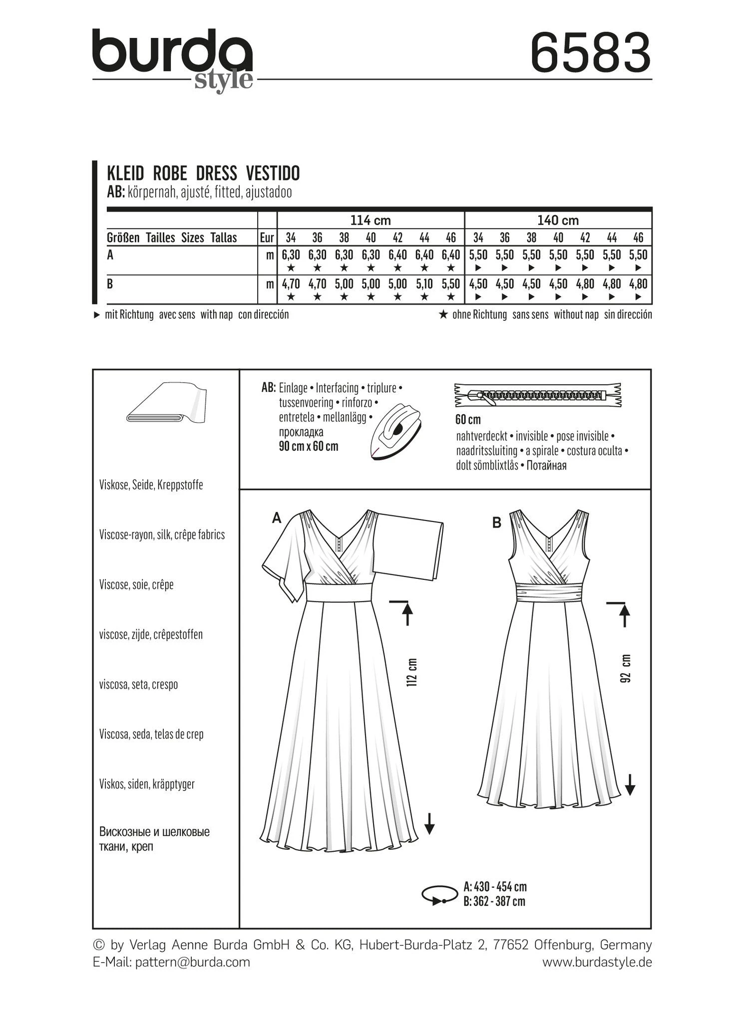 Burda Style 6583 Dress Pattern 4 Burda Style 6583 Dress Pattern - Image 4