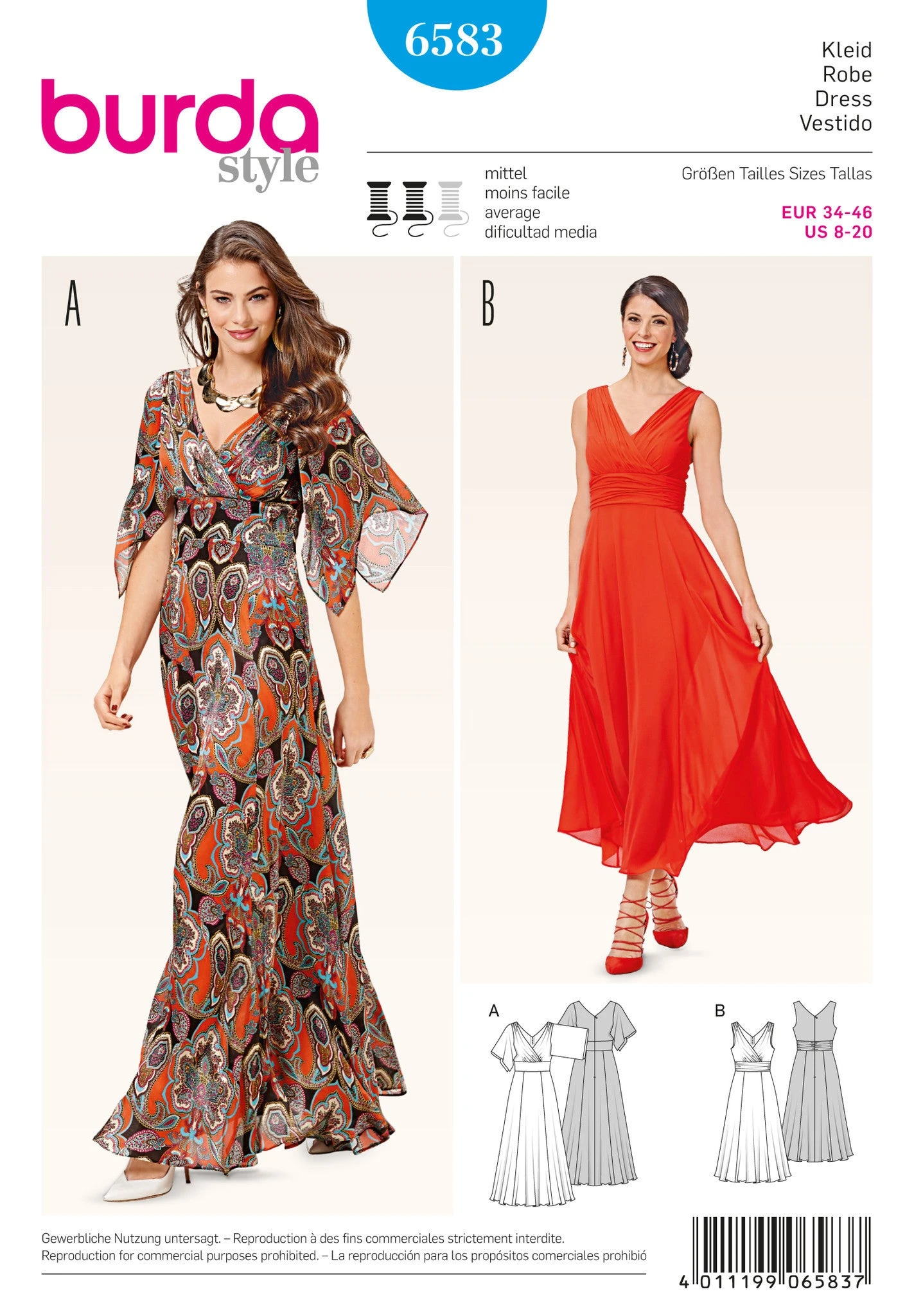 Burda Style 6583 Dress Pattern 2 Burda Style 6583 Dress Pattern - Image 2