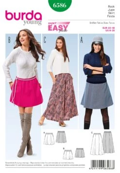 Burda 6586 Skirt Sewing Pattern