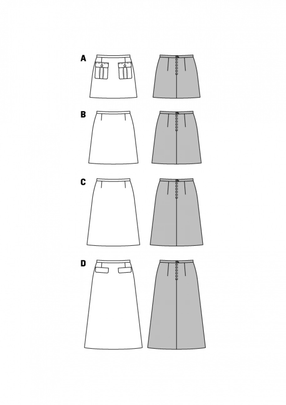 Burda 6682 Women's Skirt Sewing Pattern 6 Burda 6682 Women's Skirt Sewing Pattern - Image 6