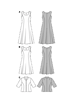 Burda 6687 Women's Dress And Jacket Sewing Pattern -Jaycotts Shop 6687 M